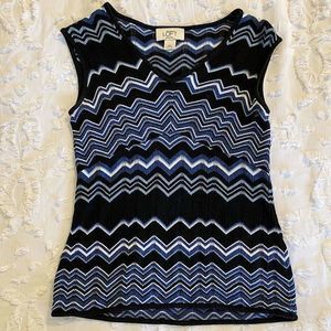 SOLD Ann Taylor‎ LOFT Shirt Zig Zag Top